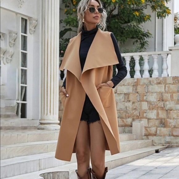 Jackets & Blazers - !!! SALE --  - CAMEL CHIC VEST